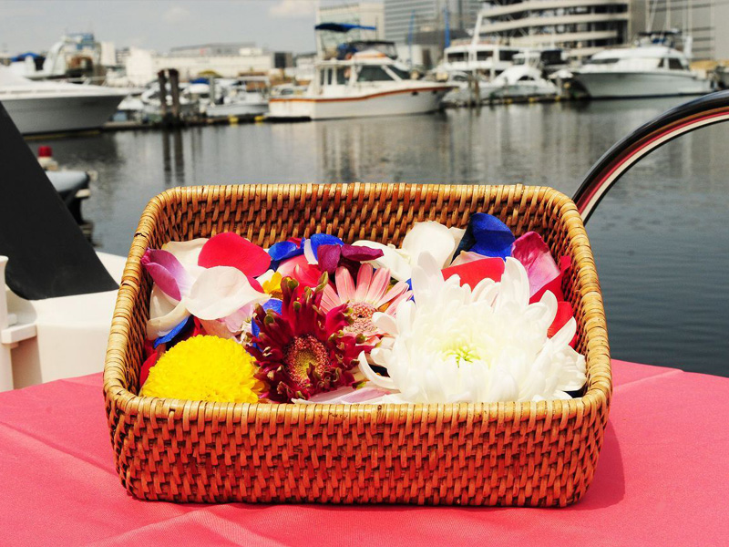 散骨フラワーバスケット